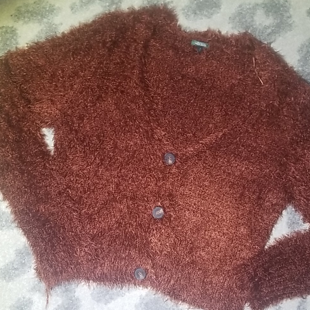 Super soft, plush, fuzzy sweater.